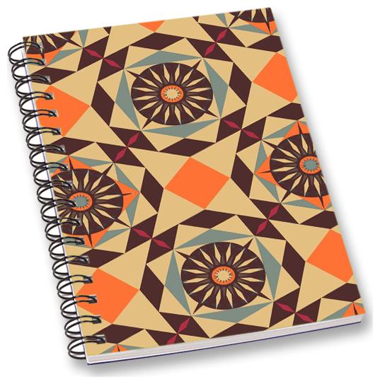 

RADANYA Abstract A5 Notebook Wirebound Ruled Paper Diary