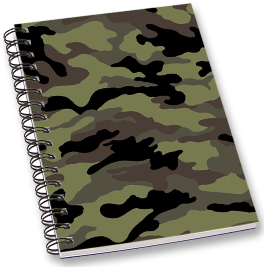 

RADANYA Army A5 Notebook Wirebound Ruled Paper Diary