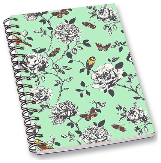 

RADANYA Birds A5 Notebook Wirebound Ruled Paper Diary