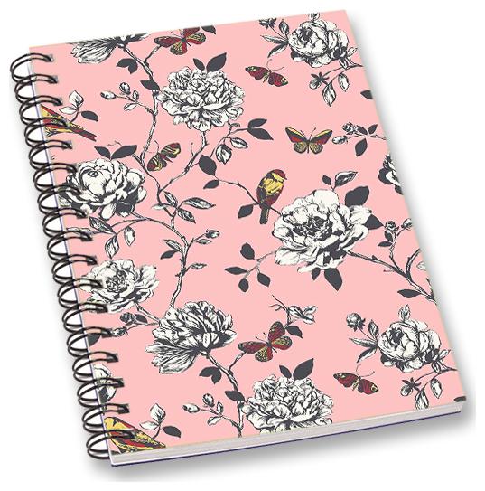 

RADANYA Birds A5 Notebook Wirebound Ruled Paper Diary