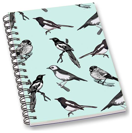 

RADANYA Bird A5 Notebook Wirebound Ruled Paper Diary