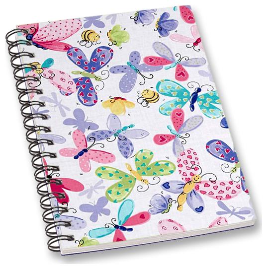 

RADANYA Butterfly A5 Notebook Wirebound Ruled Paper Diary