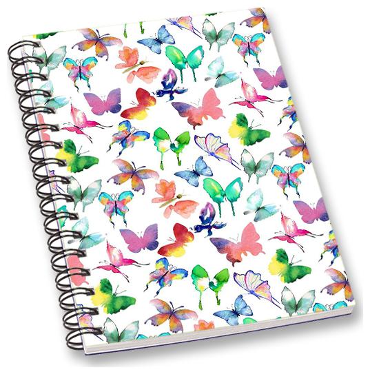 

RADANYA Butterfly A5 Notebook Wirebound Ruled Paper Diary