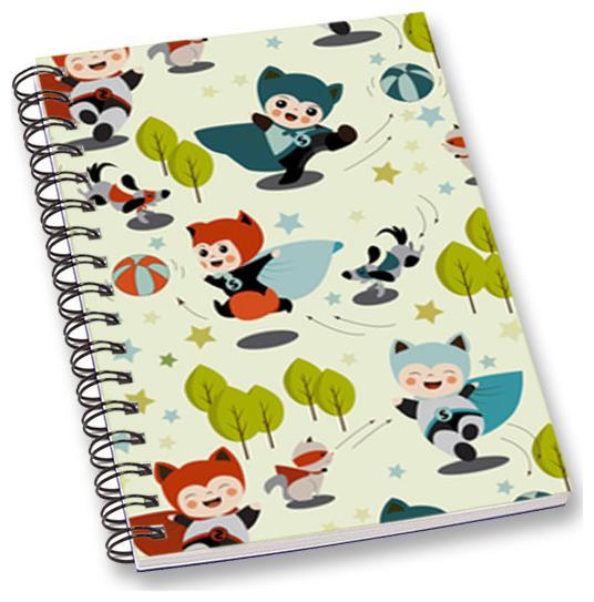 

RADANYA Cartoon A5 Notebook Wirebound Ruled Paper Diary