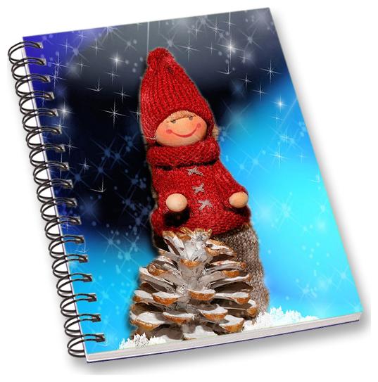 

RADANYA Christmas A5 Notebook Wirebound Ruled Paper Diary