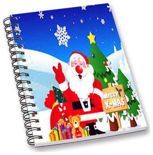 

RADANYA Christmas A5 Notebook Wirebound Ruled Paper Diary