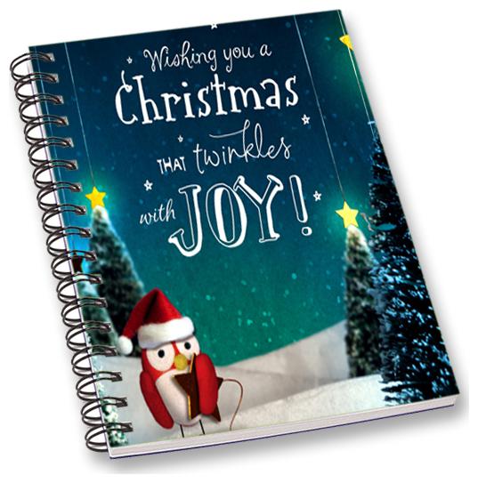 

RADANYA Christmas A5 Notebook Wirebound Ruled Paper Diary
