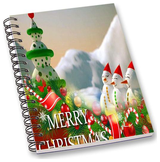 

RADANYA Christmas A5 Notebook Wirebound Ruled Paper Diary
