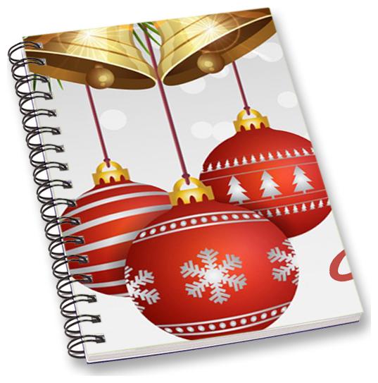 

RADANYA Christmas A5 Notebook Wirebound Ruled Paper Diary