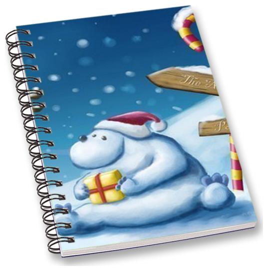 

RADANYA Christmas A5 Notebook Wirebound Ruled Paper Diary