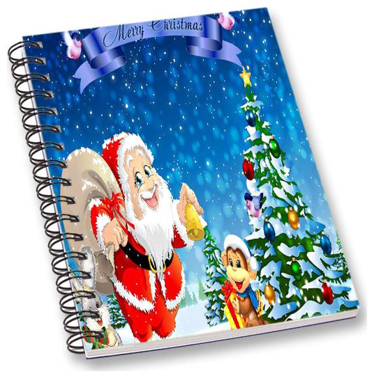 

RADANYA Christmas A5 Notebook Wirebound Ruled Paper Diary