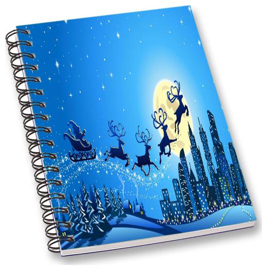 

RADANYA Christmas A5 Notebook Wirebound Ruled Paper Diary