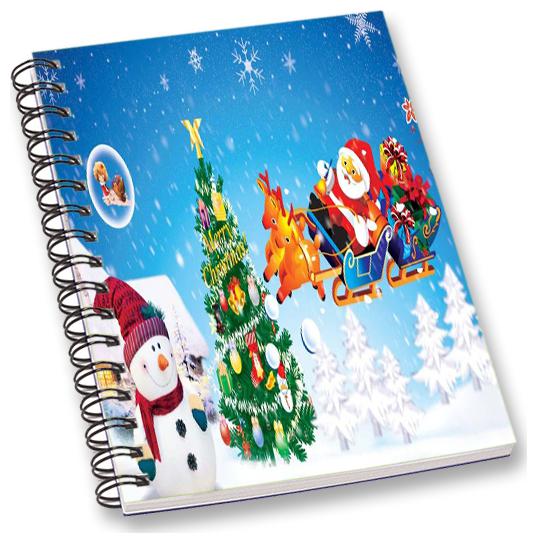

RADANYA Christmas A5 Notebook Wirebound Ruled Paper Diary