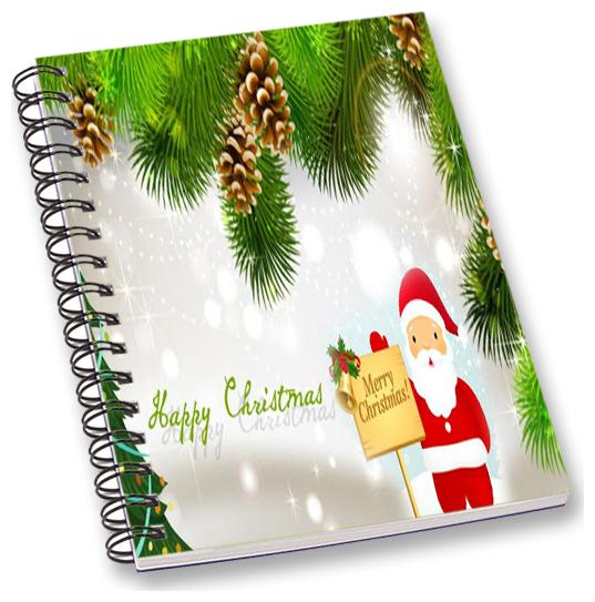 

RADANYA Christmas A5 Notebook Wirebound Ruled Paper Diary