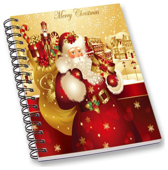 

RADANYA Christmas A5 Notebook Wirebound Ruled Paper Diary