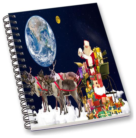 

RADANYA Christmas A5 Notebook Wirebound Ruled Paper Diary