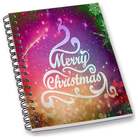 

RADANYA Christmas A5 Notebook Wirebound Ruled Paper Diary