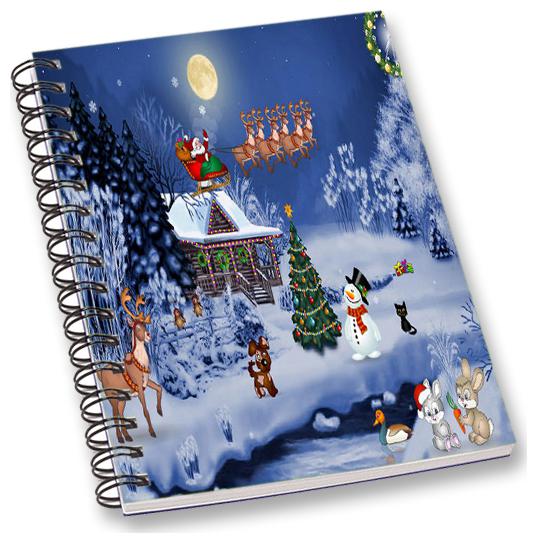 

RADANYA Christmas A5 Notebook Wirebound Ruled Paper Diary