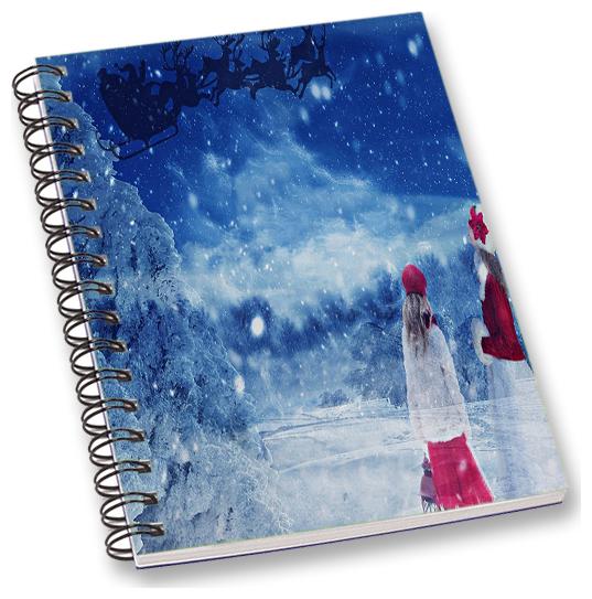 

RADANYA Christmas A5 Notebook Wirebound Ruled Paper Diary