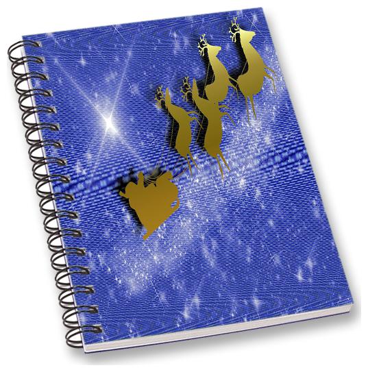 

RADANYA Christmas A5 Notebook Wirebound Ruled Paper Diary