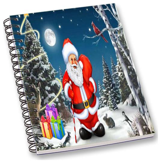 

RADANYA Christmas A5 Notebook Wirebound Ruled Paper Diary