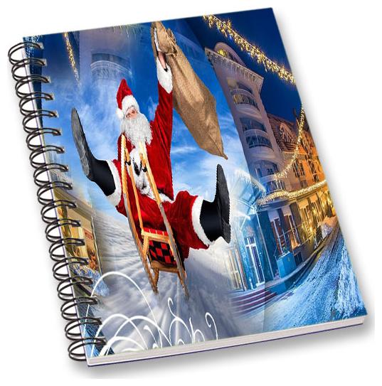 

RADANYA Christmas A5 Notebook Wirebound Ruled Paper Diary
