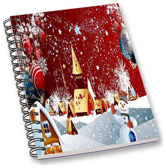 

RADANYA Christmas A5 Notebook Wirebound Ruled Paper Diary
