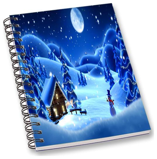 

RADANYA Christmas A5 Notebook Wirebound Ruled Paper Diary