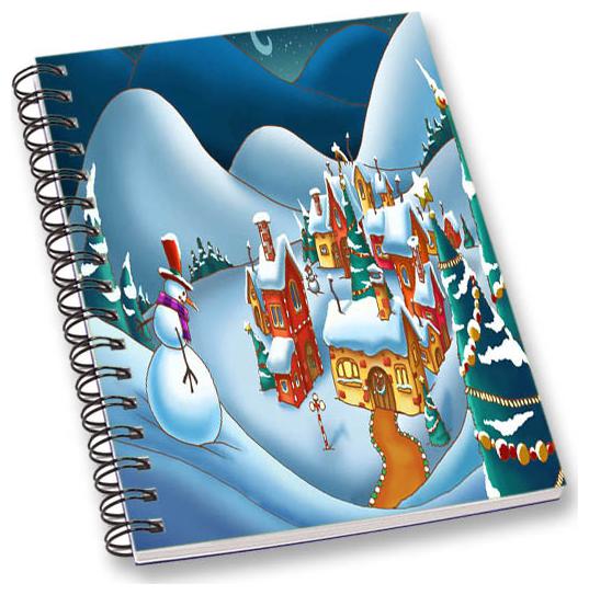 

RADANYA Christmas A5 Notebook Wirebound Ruled Paper Diary