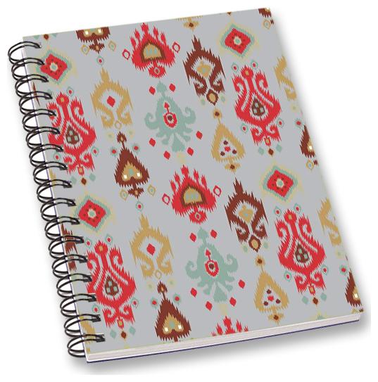 

RADANYA Damask A5 Notebook Wirebound Ruled Paper Diary