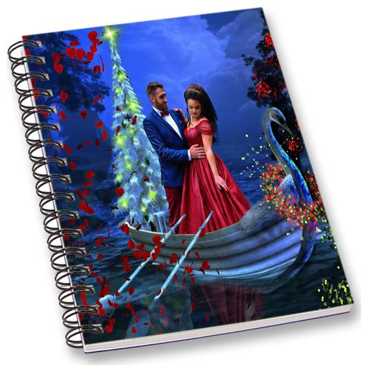 

RADANYA Dancing Couple A5 Notebook Wirebound Ruled Paper Diary