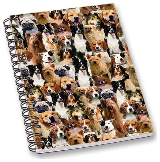 

RADANYA Dog Breeds A5 Notebook Wirebound Ruled Paper Diary