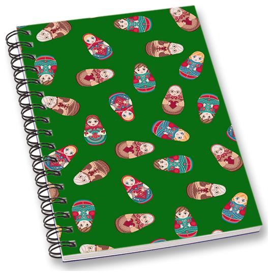 

RADANYA Doll A5 Notebook Wirebound Ruled Paper Diary