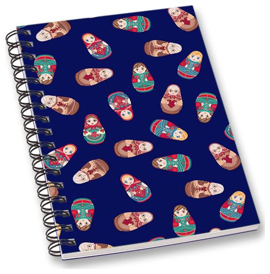 

RADANYA Doll A5 Notebook Wirebound Ruled Paper Diary