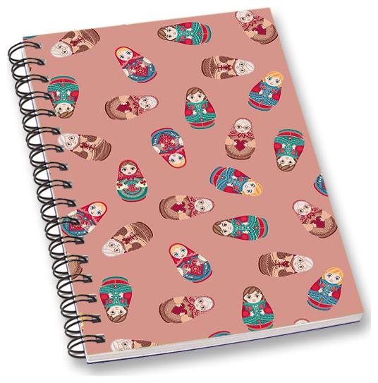 

RADANYA Doll A5 Notebook Wirebound Ruled Paper Diary