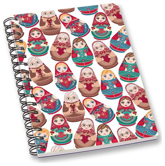 

RADANYA Doll A5 Notebook Wirebound Ruled Paper Diary