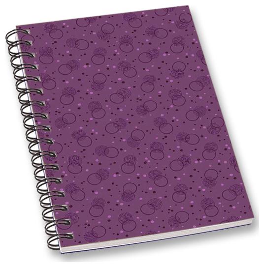 

RADANYA Dot A5 Notebook Wirebound Ruled Paper Diary