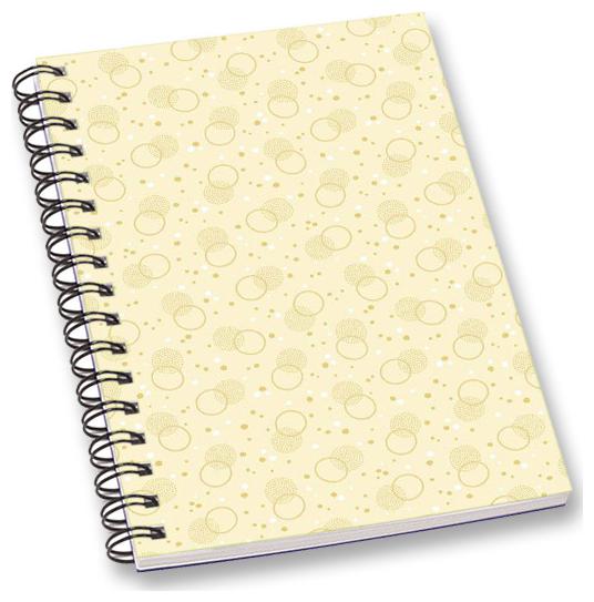 

RADANYA Dot A5 Notebook Wirebound Ruled Paper Diary