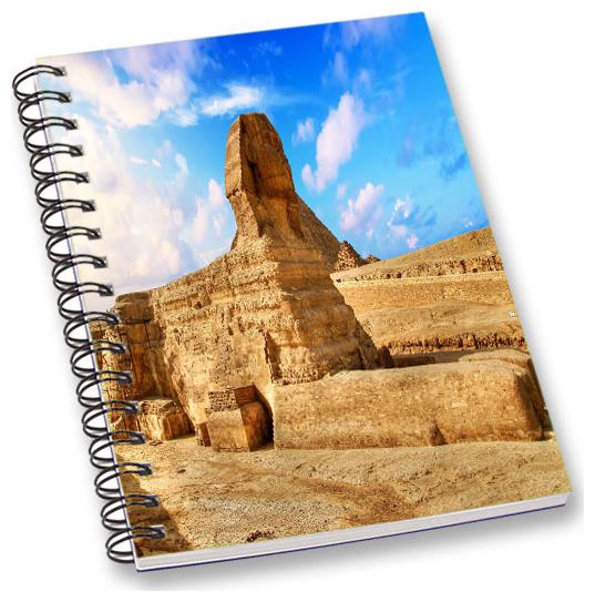 

RADANYA Egypt Historical Place A5 Notebook Wirebound Ruled Paper Diary