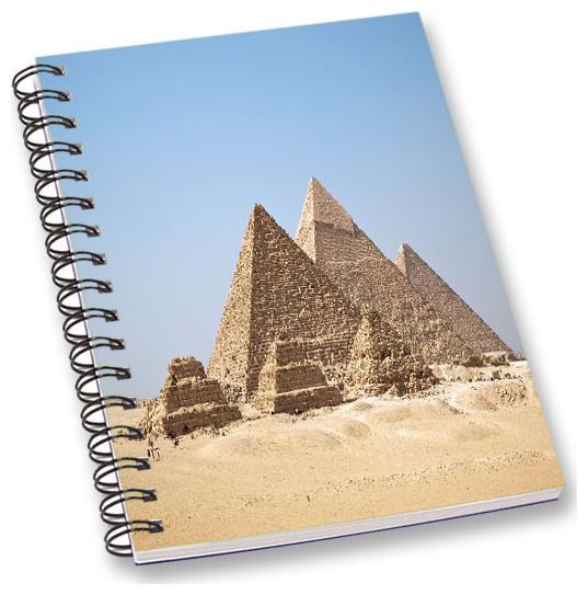 

RADANYA Egypt A5 Notebook Wirebound Ruled Paper Diary