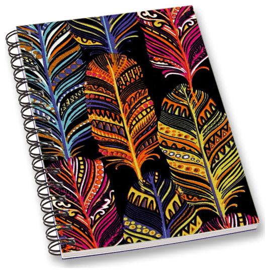 

RADANYA Feather A5 Notebook Wirebound Ruled Paper Diary