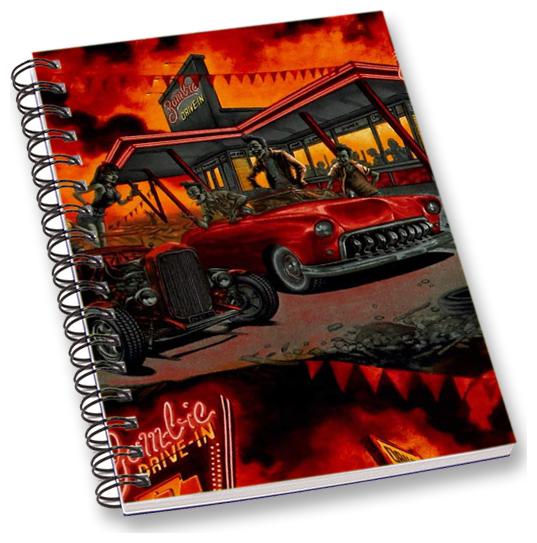 

RADANYA Fire A5 Notebook Wirebound Ruled Paper Diary