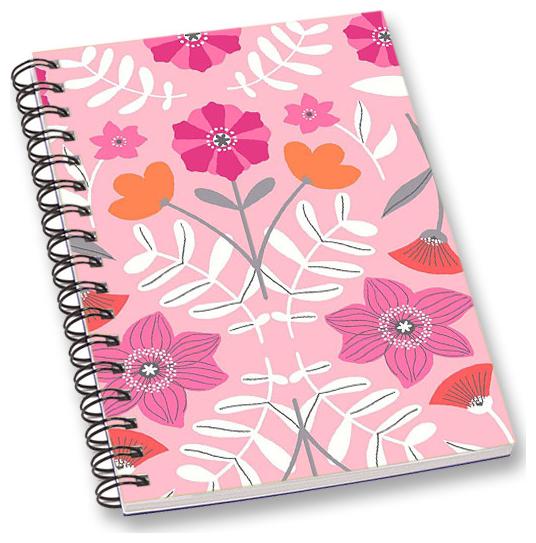 

RADANYA Floral A5 Notebook Wirebound Ruled Paper Diary