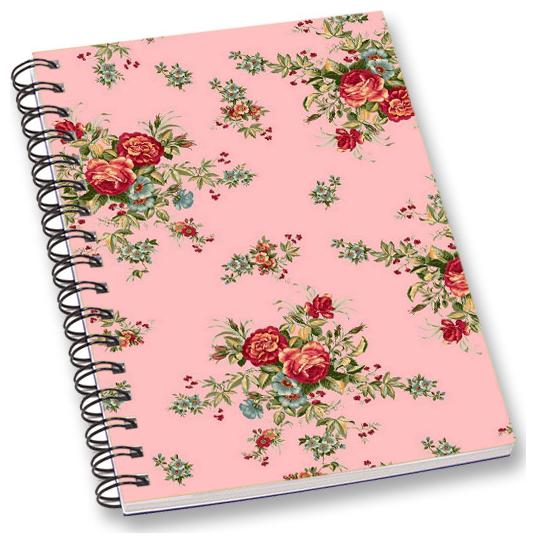 

RADANYA Floral A5 Notebook Wirebound Ruled Paper Diary