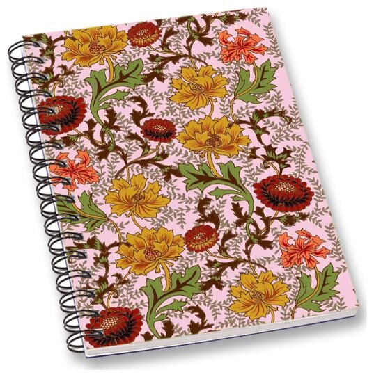 

RADANYA Floral A5 Notebook Wirebound Ruled Paper Diary
