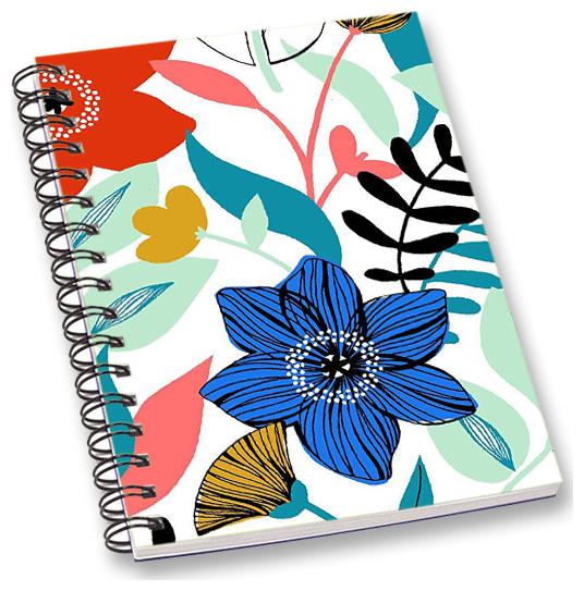 

RADANYA Floral A5 Notebook Wirebound Ruled Paper Diary