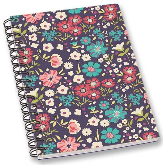 

RADANYA Floral A5 Notebook Wirebound Ruled Paper Diary