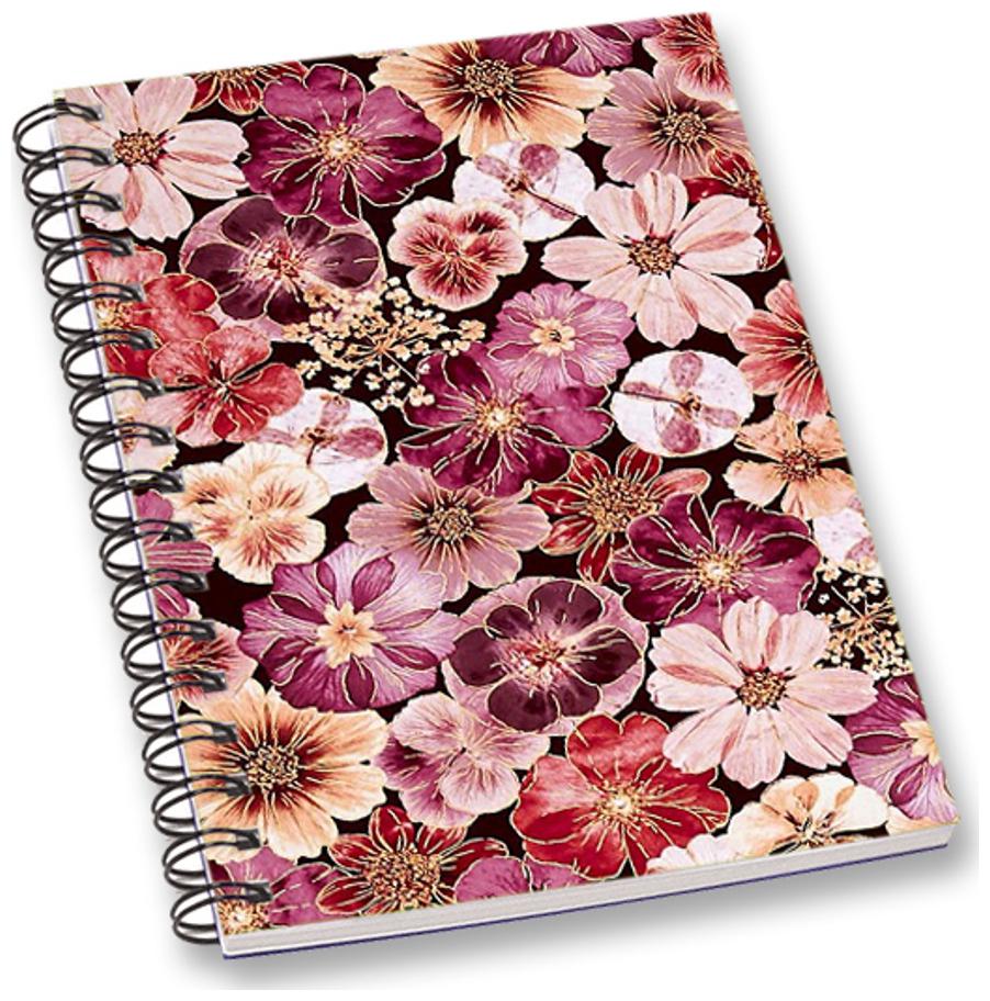 

RADANYA Floral A5 Notebook Wirebound Ruled Paper Diary