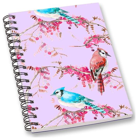 

RADANYA Floral Bird A5 Notebook Wirebound Ruled Paper Diary