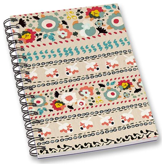 

RADANYA Floral A5 Notebook Wirebound Ruled Paper Diary